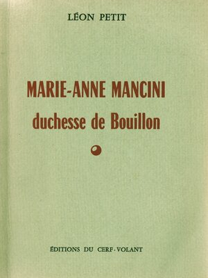 cover image of Marie-Anne Mancini, duchesse de Bouillon